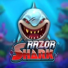 Razor Shark slot logo by Push Gaming at Buusti Casino